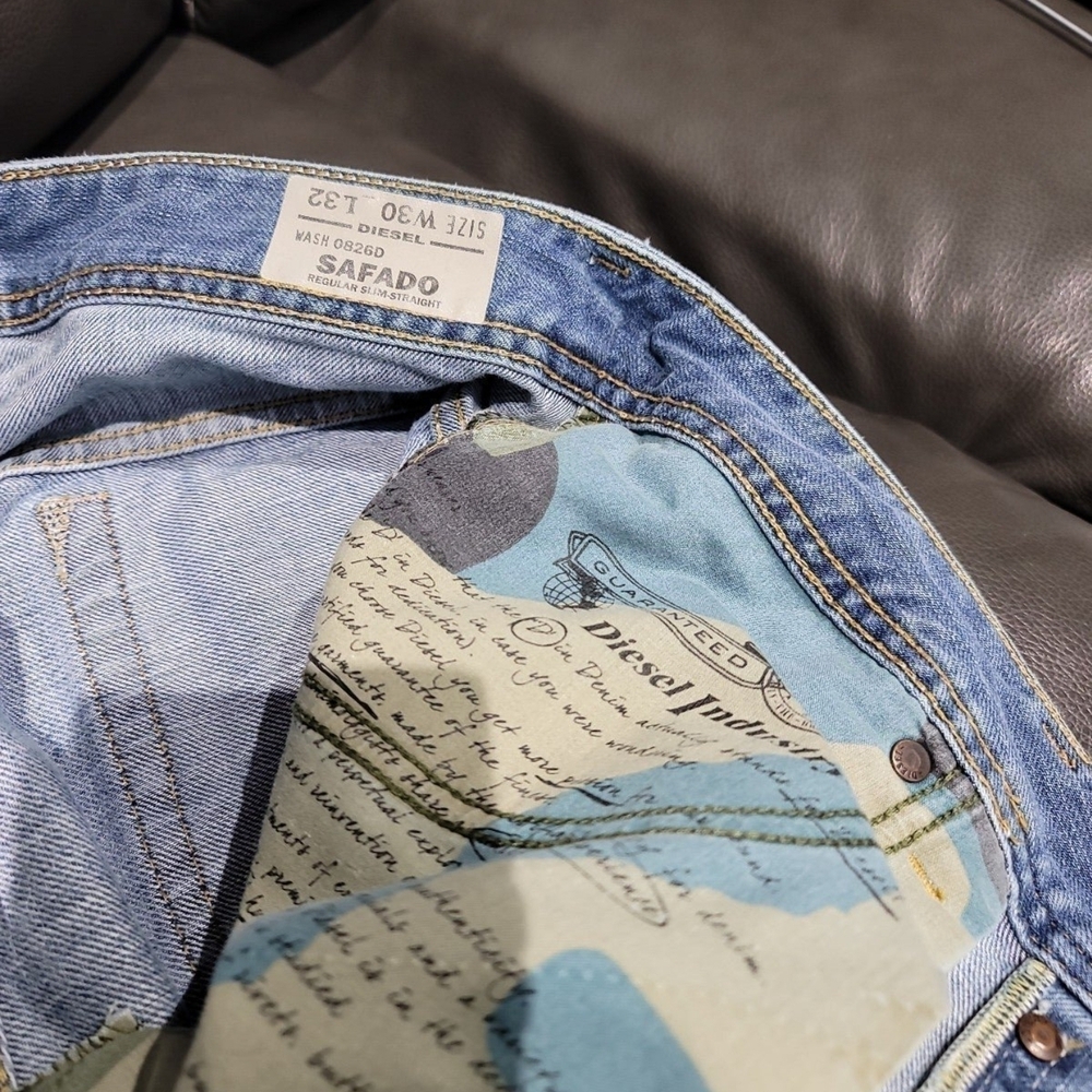 Diesel Men's Light Blue Jeans - Like New - Picture 4 of 6